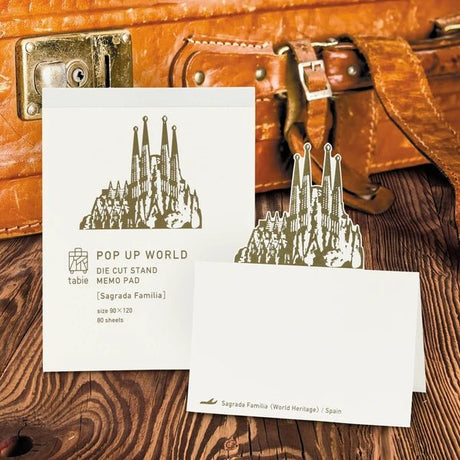 Pop - Up World Die - Cut Stand Memo Pad / Marumo Printing Stationery - bungu