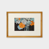 [Limited] Art Touch Yuko Kurihara A4 Art Poster with Teak Frame / TOUCH & FLOW