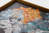 [Limited] Art Touch Yuko Kurihara Art Poster with Teak Frame / TOUCH & FLOW