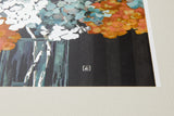 [Limited] Art Touch Yuko Kurihara A4 Art Poster with Teak Frame / TOUCH & FLOW