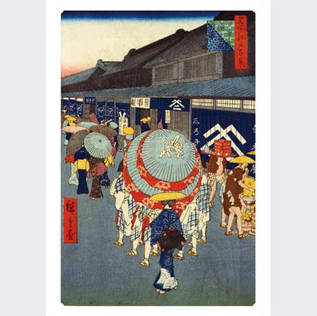 Postcard Book Small Museum Utagawa Hiroshige One Hundred Famous Views of Edo / Seigensha - bungu