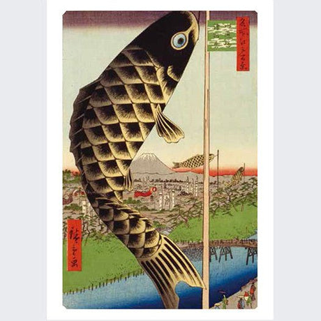 Postcard Book Small Museum Utagawa Hiroshige One Hundred Famous Views of Edo / Seigensha - bungu