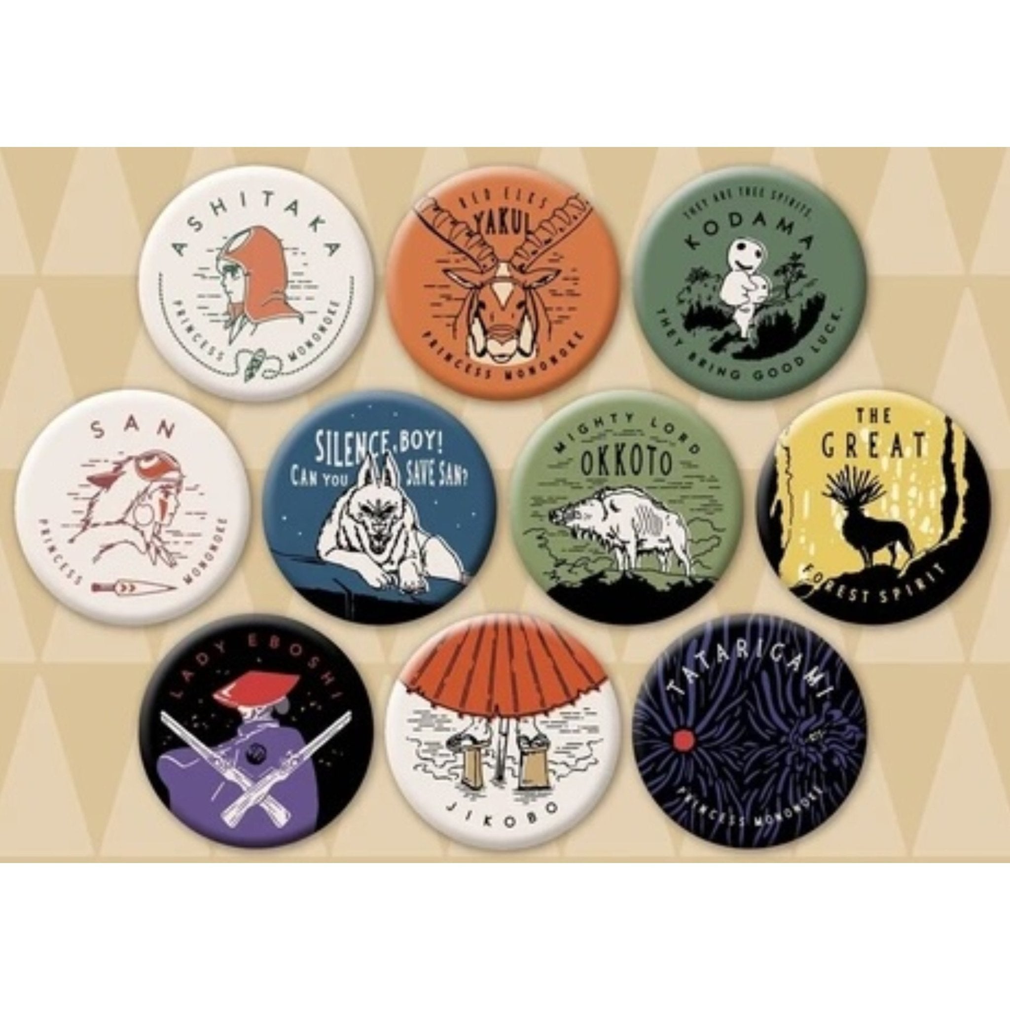 Princess Mononoke Surprise Tin Badges / Movic – bungu