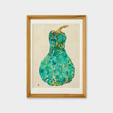 [Limited] Art Touch Yuko Kurihara A4 Art Poster with Teak Frame / TOUCH & FLOW