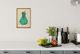 [Limited] Art Touch Yuko Kurihara A4 Art Poster with Teak Frame / TOUCH & FLOW
