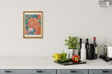 [Limited] Art Touch Yuko Kurihara A4 Art Poster with Teak Frame / TOUCH & FLOW