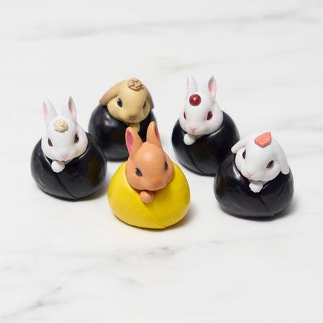 Rabbit Riceball Usamusu Mascot Gacha Capsule - bungu