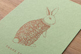 Art Touch Tamane Iwata Letterpress Postcard / TOUCH & FLOW