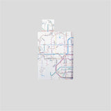 Railway Route Map Book Cover / Tokyo Cartographic - bungu