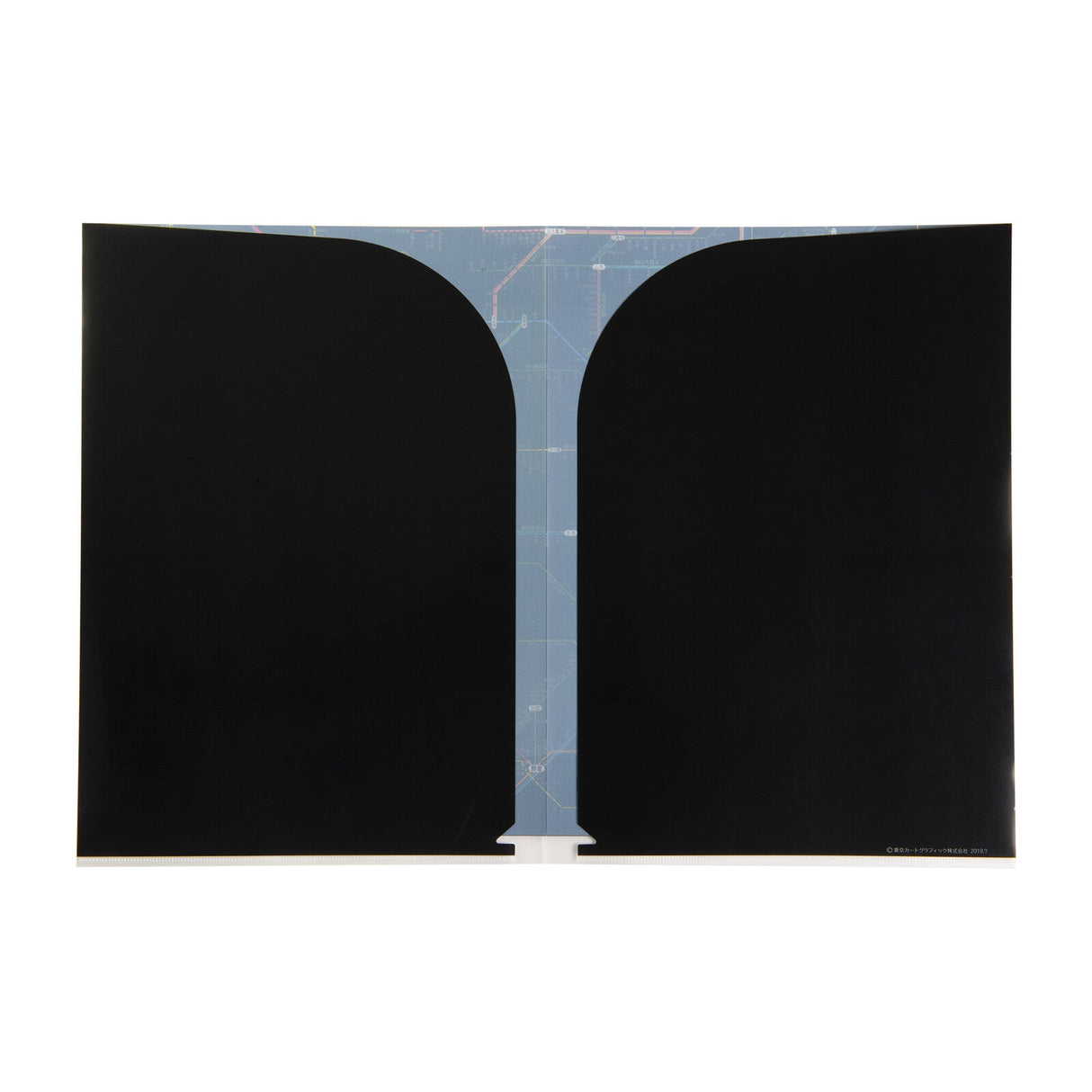 Railway Route Map Clear File Chubu Japanese Black / Tokyo Cartographic - bungu