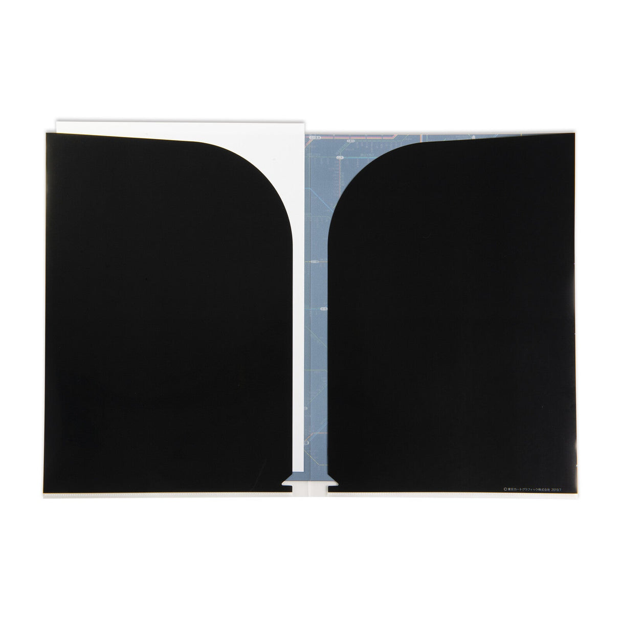 Railway Route Map Clear File Chubu Japanese Black / Tokyo Cartographic - bungu