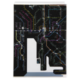 Railway Route Map Clear File Chubu Japanese Black / Tokyo Cartographic - bungu