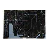 Railway Route Map Clear File Chubu Japanese Black / Tokyo Cartographic - bungu