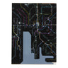 Railway Route Map Clear File Chubu Japanese Black / Tokyo Cartographic - bungu