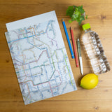 Railway Route Map Clear File Kansai Japanese / Tokyo Cartographic - bungu