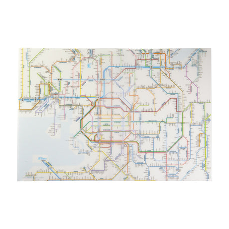 Railway Route Map Clear File Kansai Japanese / Tokyo Cartographic - bungu