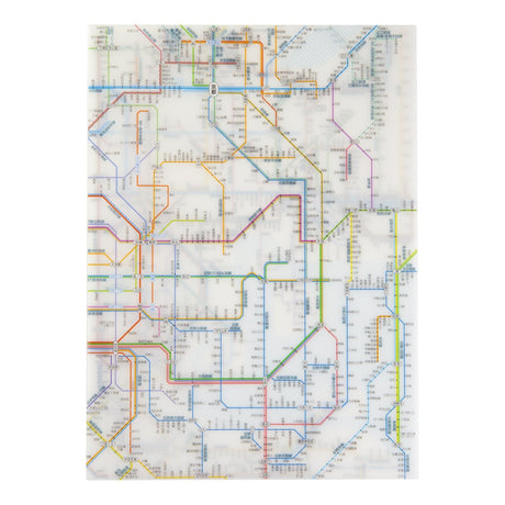 Railway Route Map Clear File Kansai Japanese / Tokyo Cartographic - bungu