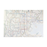 Railway Route Map Clear File Kansai Japanese / Tokyo Cartographic - bungu