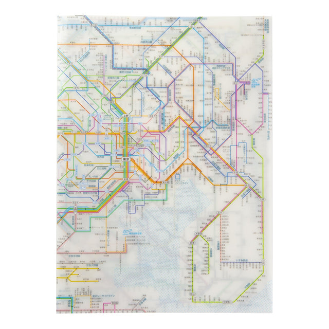 Railway Route Map Clear File Metropolitan Area / Tokyo Cartographic - bungu