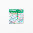 Railway Route Map Metropolitan Area Handkerchief / Tokyo Cartographic - bungu