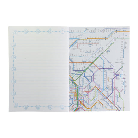 Railway Route Map Notebook A5 Tokyo Metropolitan Area / Tokyo Cartographic - bungu