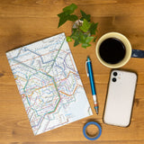 Railway Route Map Notebook A5 Tokyo Metropolitan Area / Tokyo Cartographic - bungu