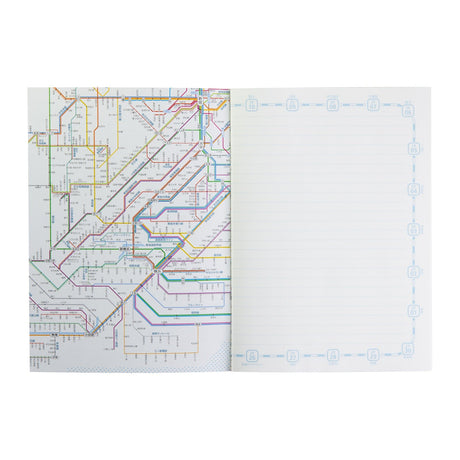 Railway Route Map Notebook A5 Tokyo Metropolitan Area / Tokyo Cartographic - bungu