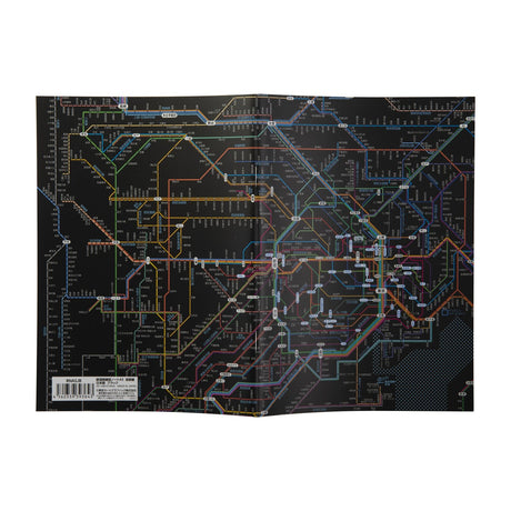Railway Route Map Notebook A5 Tokyo Metropolitan Area / Tokyo Cartographic - bungu