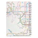 Railway Route Map Ring Notebook Kansai Japanese / Tokyo Cartographic - bungu