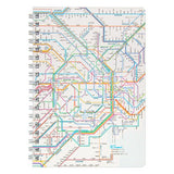 Railway Route Map Ring Notebook Metropolitan Area Japanese / Tokyo Cartographic - bungu