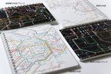 Railway Route Map Ring Notebook Metropolitan Area Japanese / Tokyo Cartographic - bungu