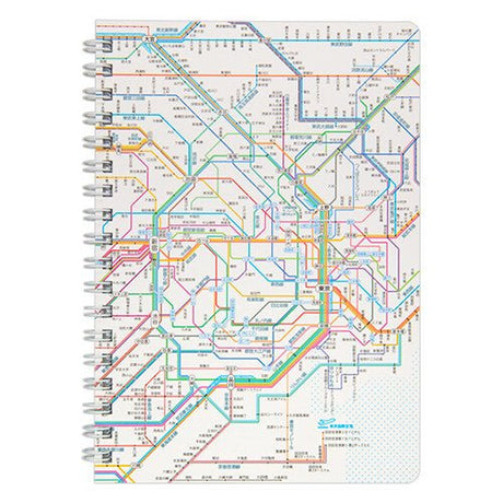 Railway Route Map Ring Notebook Tokyo Metropolitan Area / Tokyo Cartographic - bungu