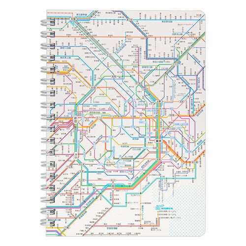 Railway Route Map Ring Notebook Tokyo Metropolitan Area / Tokyo Cartographic - bungu