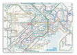 Railway Route Map Underlay Shuto - ken Metropolitan Area / Tokyo Cartographic - bungu