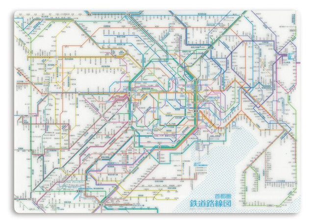 Railway Route Map Underlay Shuto - ken Metropolitan Area / Tokyo Cartographic - bungu