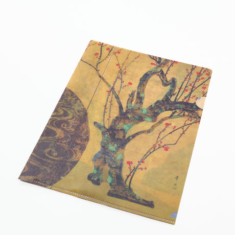 Red and White Plum Blossoms A5 Clear File / Benrido - bungu