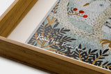 [Limited] Art Touch Kazuko Furuta A4 Art Poster with Teak Frame / TOUCH & FLOW