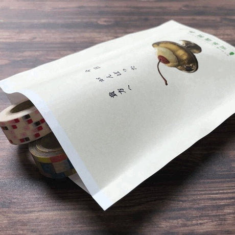 Retro Flat Paper Bags 10 - Pack / Kinokosya - bungu