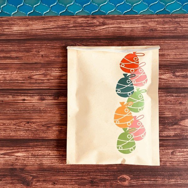 Retro Flat Paper Bags 10 - Pack / Kinokosya - bungu