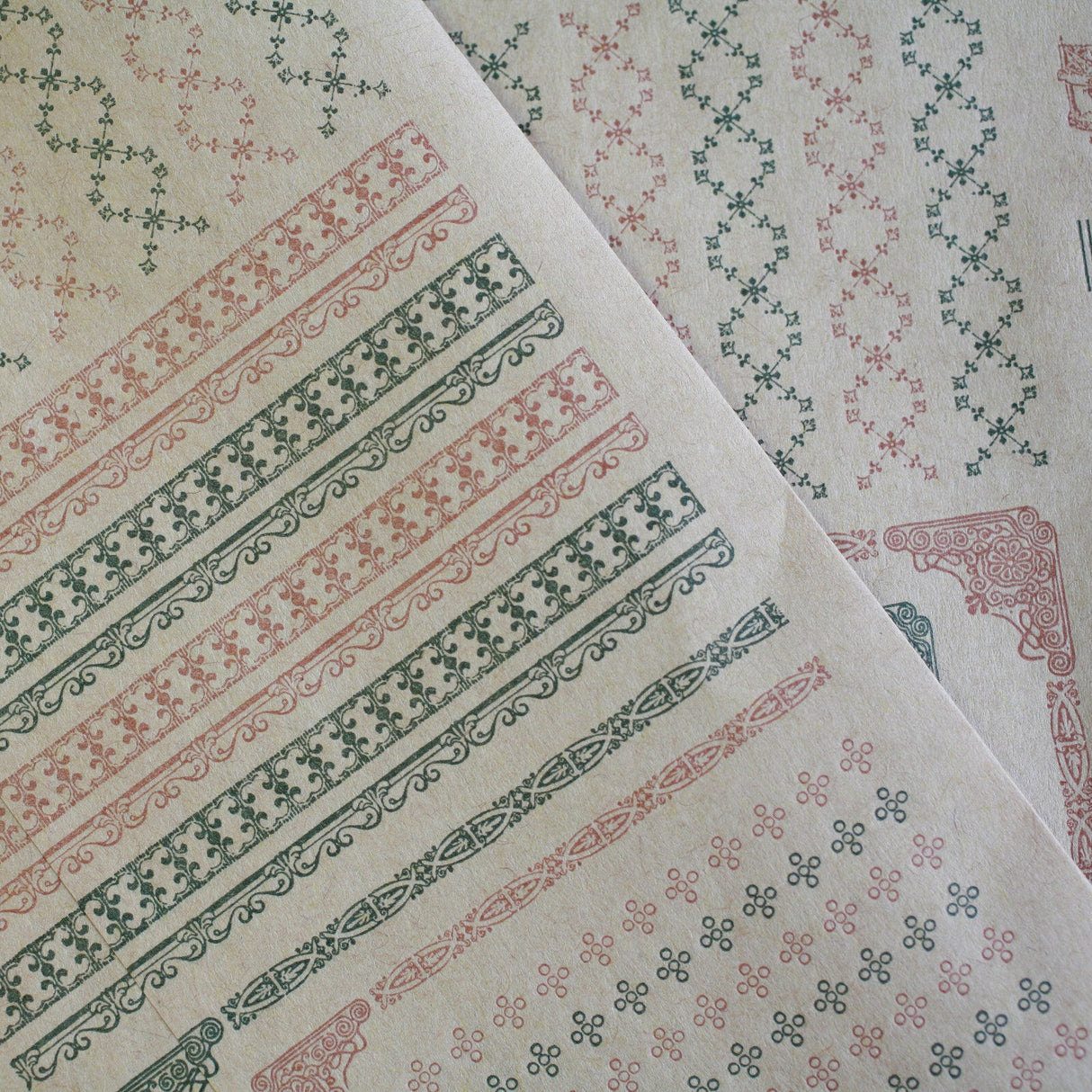 Retro Pattern Series Kraft Paper 3 Pieces / Kohunkan Kappansho - bungu