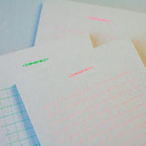 Retro Pattern Series Nostalgic Texture Straw Writing Paper Neon / Kohunkan Kappansho - bungu