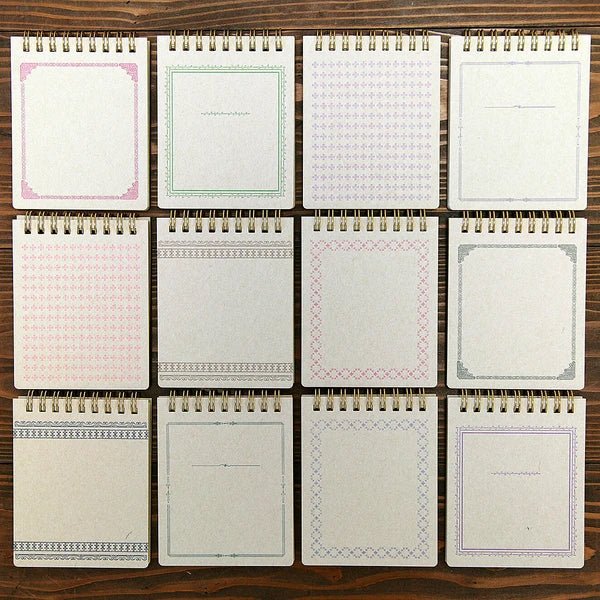 Retro Pattern Series Ring Memo Pad / Kohunkan Kappansho – bungu