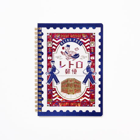 ROKKAKU × ob1toy Retro Post Foil - Stamped B6 Ring Notebook / ROKKAKU - bungu