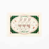 ROKKAKU x ob1toy Foil - Stamped Die - Cut Stamp Shaped Postcard / ROKKAKU - bungu