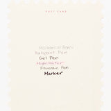 ROKKAKU x ob1toy Foil - Stamped Die - Cut Stamp Shaped Postcard / ROKKAKU - bungu