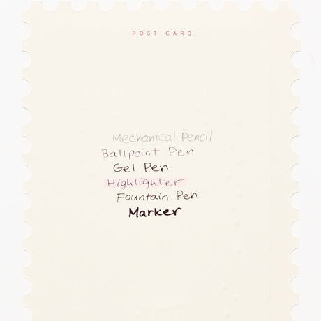 ROKKAKU x ob1toy Foil - Stamped Die - Cut Stamp Shaped Postcard / ROKKAKU - bungu