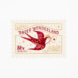 ROKKAKU x ob1toy Foil - Stamped Die - Cut Stamp Shaped Postcard / ROKKAKU - bungu