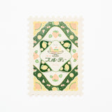 ROKKAKU x ob1toy Foil - Stamped Die - Cut Stamp Shaped Postcard / ROKKAKU - bungu