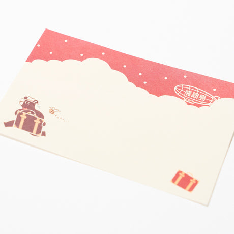 ROKKAKU x ob1toy Travel Bear Foil - Stamped Mini Letter Set / ROKKAKU - bungu