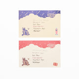 ROKKAKU x ob1toy Travel Bear Foil - Stamped Mini Letter Set / ROKKAKU - bungu